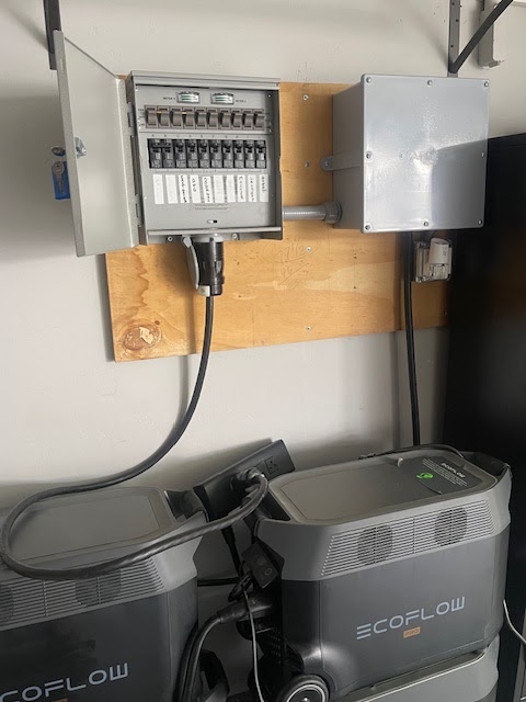 Electrical panel work, customer photo
